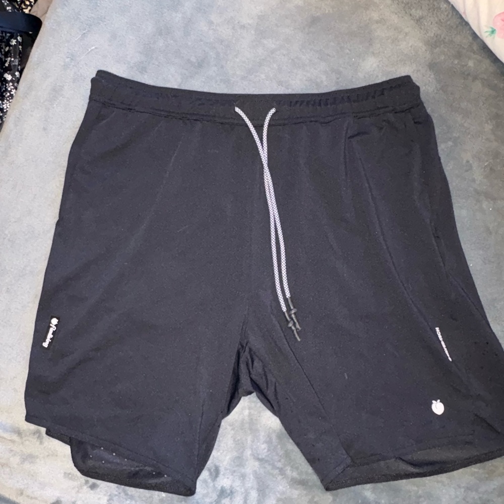 Black Flexliving Athletic Men's Shorts